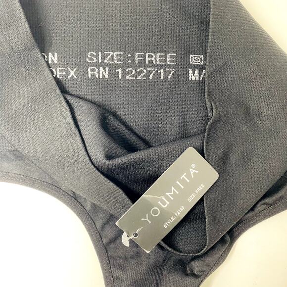 NEW! Youmita Slimming Underwear Control Waist Thong Black Size Free - Picture 2 of 3